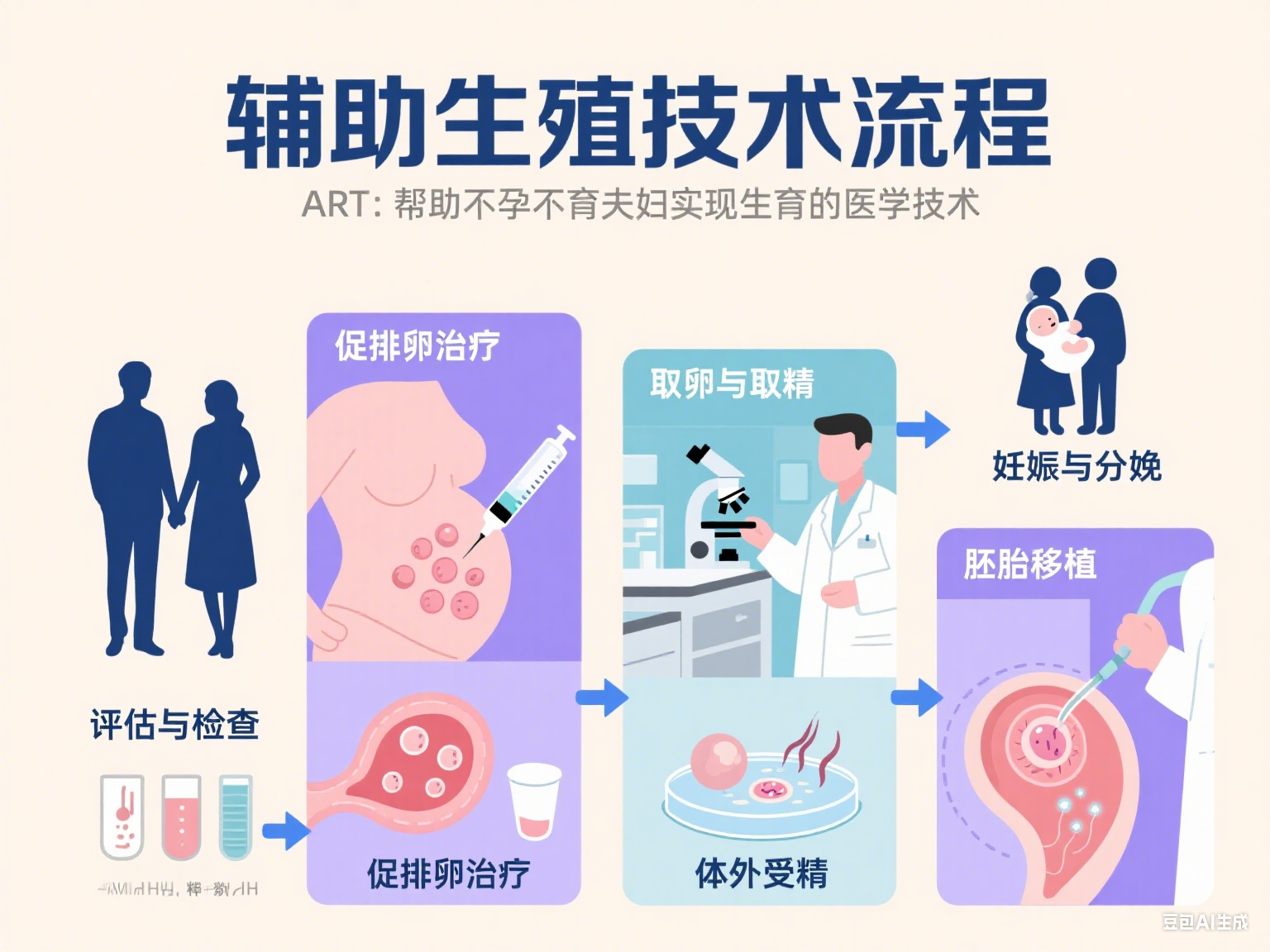 试管婴儿,试管过程,试管婴儿步骤